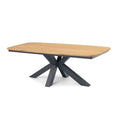 Shop luxury light grey cushion rope outdoor 6 person dining layout with wood table