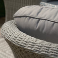 Shop luxury thick cushion grey rattan outdoor lounge dining furniture group with armchair