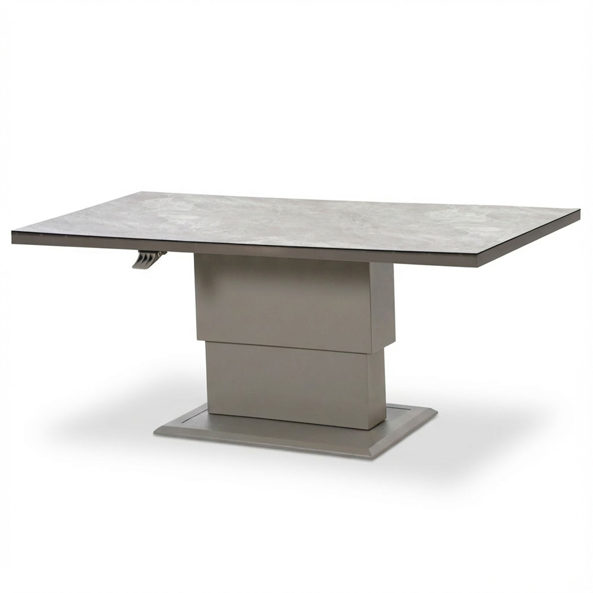 Shop luxury thick cushion light grey aluminium outdoor lounge dining furniture group