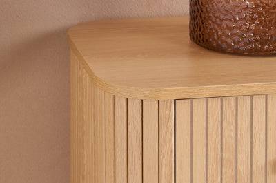 Shop modern oak finish 5 drawer tallboy chest of drawers online
