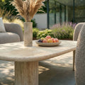 Shop modern textured greige boucle modular garden sofa and armchair online