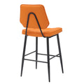 Shop orange leather breakfast bar stool today