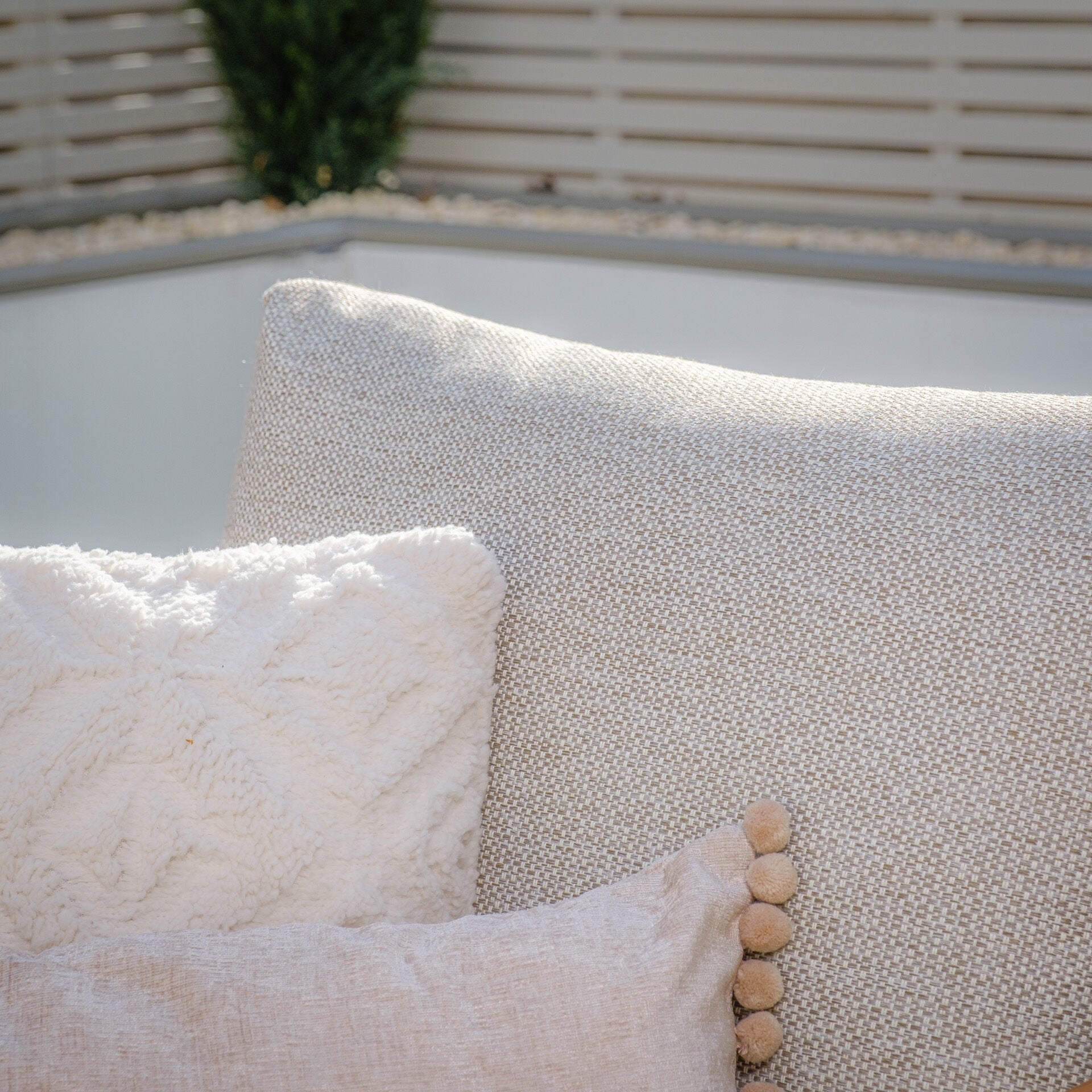 Shop premium cafe brown rope weave modular garden sofa and table online
