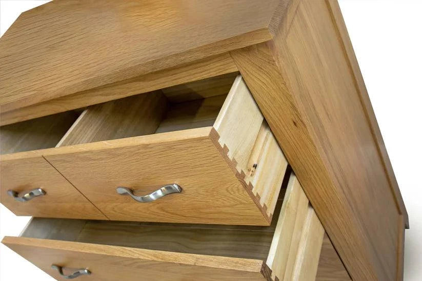 Shop stacked 4 drawer natural wood clothing chest online