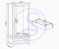 Shop the Windsor wardrobe to complement your bedroom interior