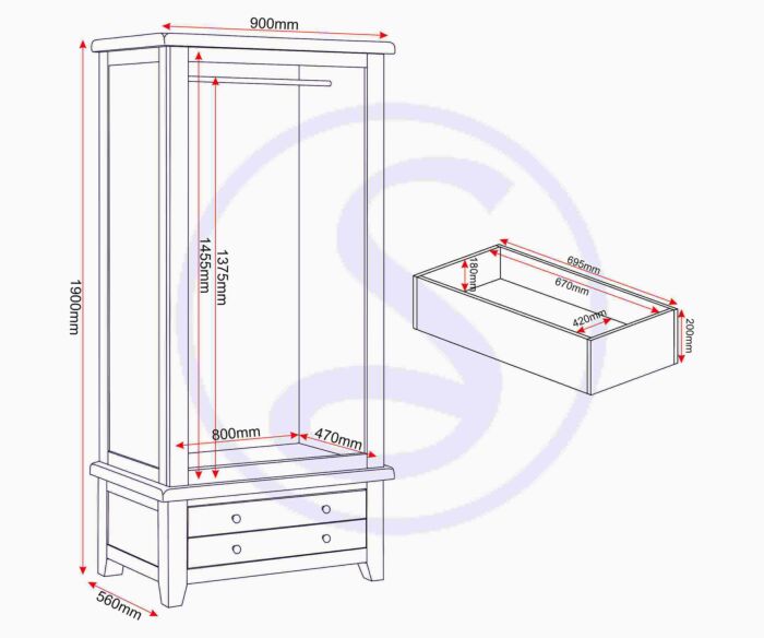 Shop the Windsor wardrobe to complement your bedroom interior