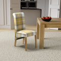 Shop upholstered check dining chair today