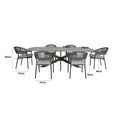 Shop weather-resistant Bali rope weave oval dining set