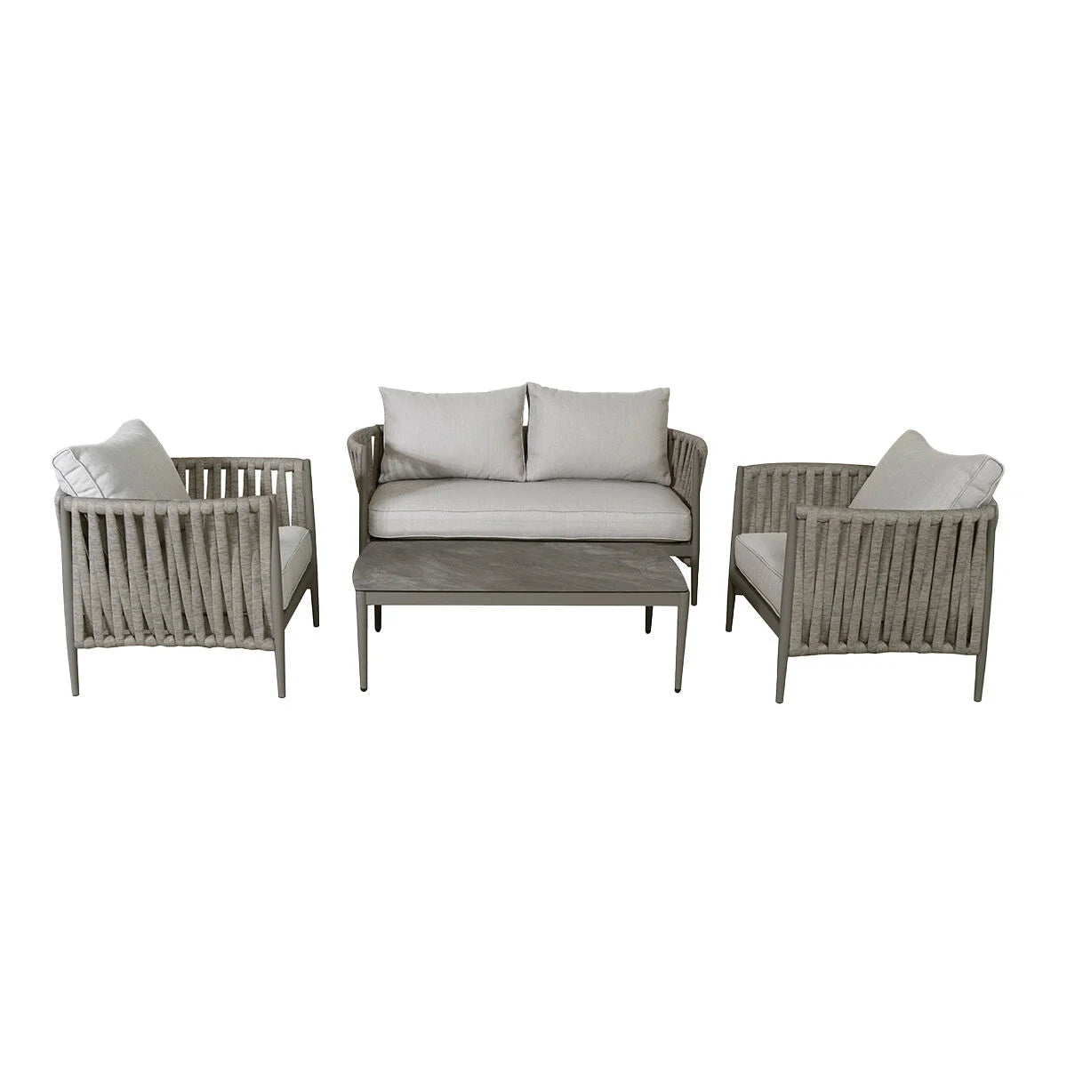 Shop weather-resistant rope weave sofa set online UK