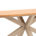 Sicily Rope Weave 6 Seat Rectangular Set with teak table design, great to order for luxury outdoor living