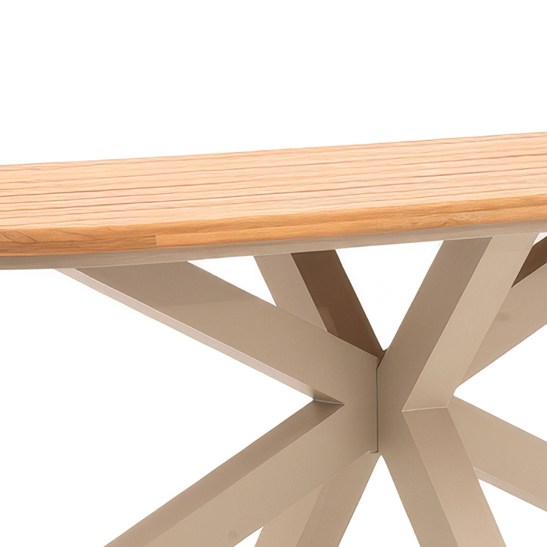 Sicily Rope Weave 6 Seat Rectangular Set with teak table design, great to order for luxury outdoor living