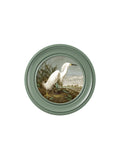 c.1838 Audubon's Snowy Heron in Green Frame - Blythe Living