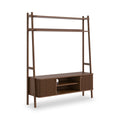 Soho Dark Oak Slatted 137cm TV Ladder Unit
