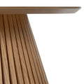  Soho Oak Slatted Round Coffee Table for Sale