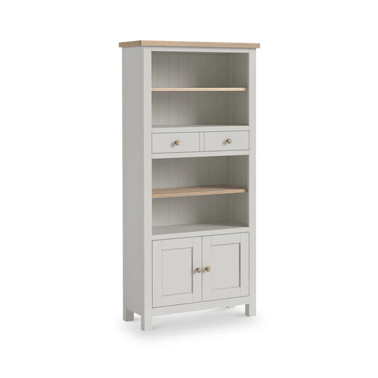 Stone Grey Display Bookcase