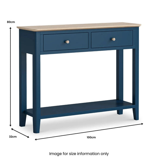 Stylish Navy Marlow Console Table Available Online - Blythe Living