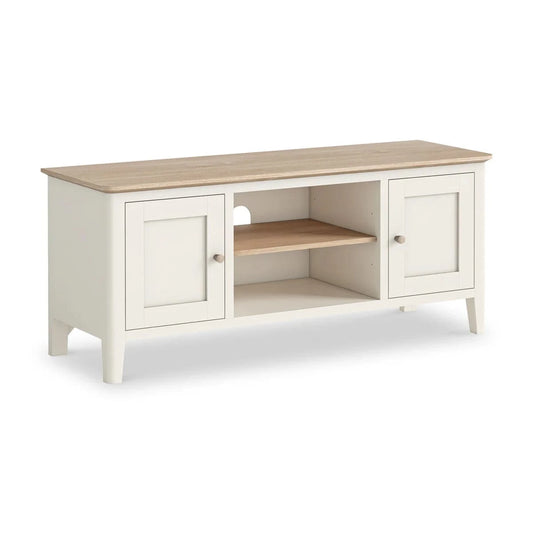 Stylish White Marlow 150cm TV Unit Available Online - Blythe Living