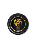Sunflowers After Dark - Oxford Round Frame - Blythe Living