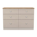 Sussex 6 Drawer Midi Chest in Kashmir Ash & Bardolino Oak for Sale
