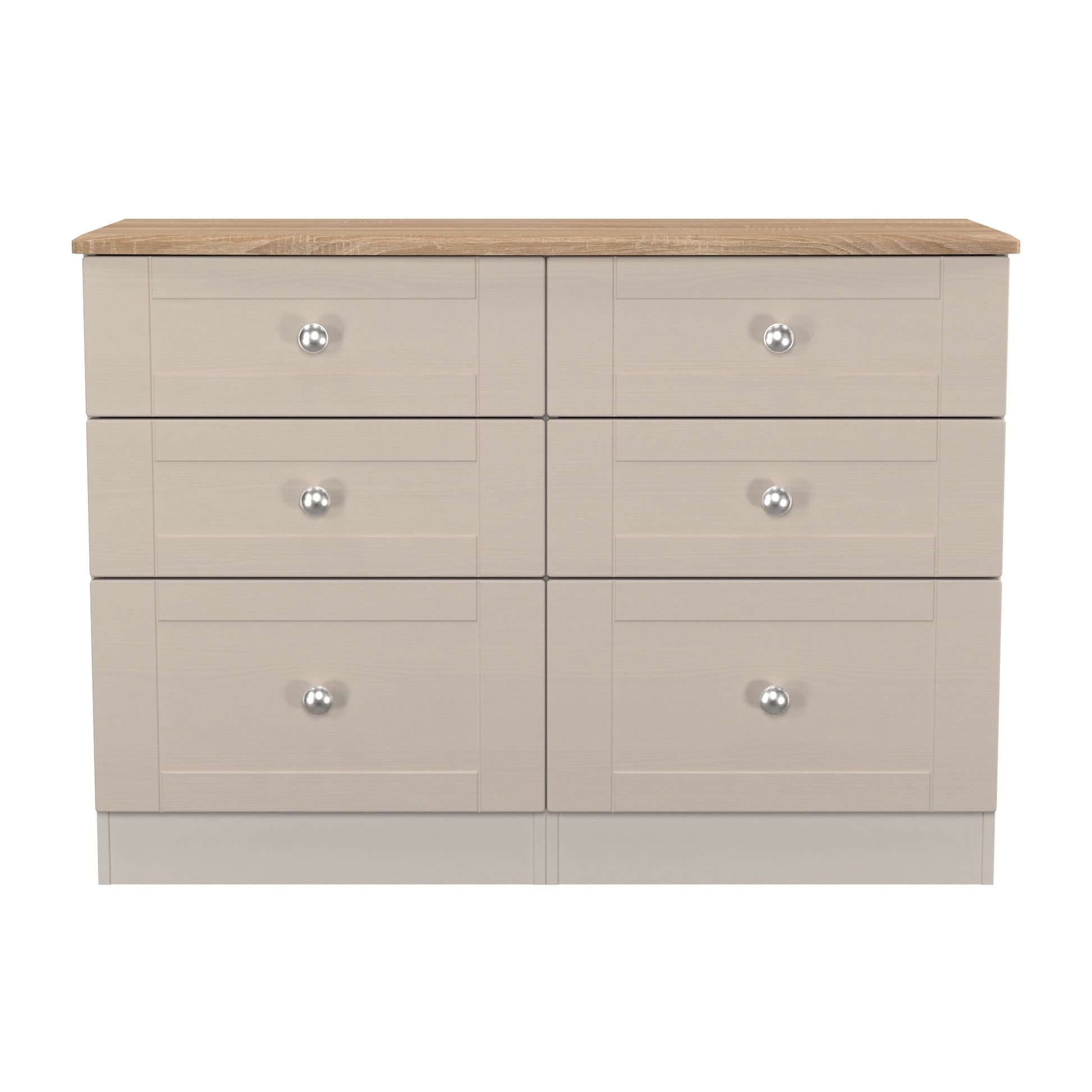 Sussex 6 Drawer Midi Chest in Kashmir Ash & Bardolino Oak for Sale