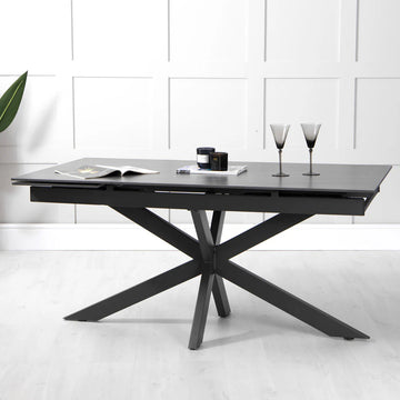 1.6m Extending Sintered Grey Table