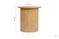 TOP QUALITY AXEL FLUTED SIDE TABLE OAK
