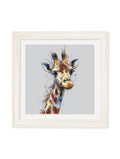Tall Giraffe Cosy Sketch - Cream Hurstwood Square Frame