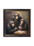 The Card-Playing Chimps - Oxford Square Frame