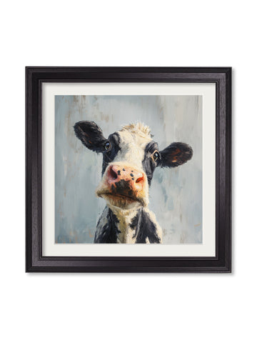 The Curious Cow - Black Hurstwood Square Frame