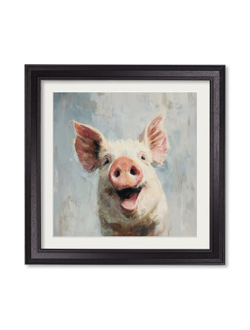 The Giggly Pig - Black Hurstwood Square Frame