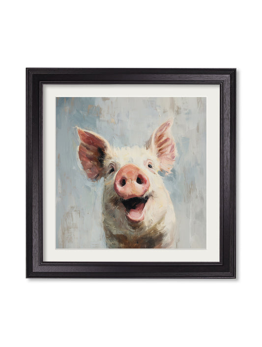 The Giggly Pig - Black Hurstwood Square Frame