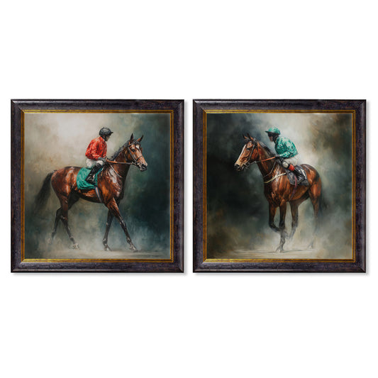 The Irish Racehorses - Oxford Square Frame