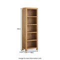 Thurlestone Curved Oak Tall Bookcase