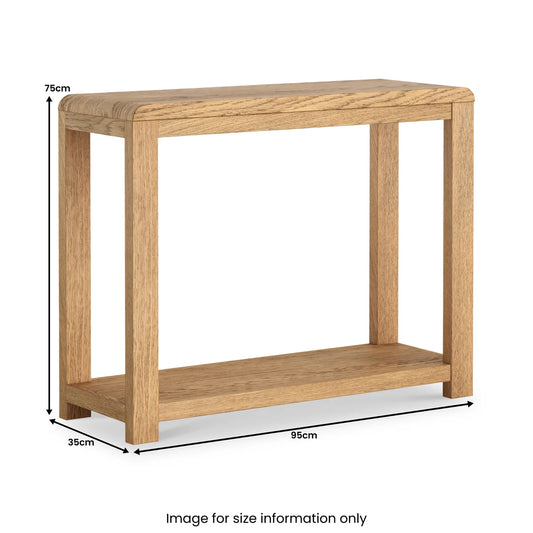 Thurlestone Oak 95cm Console Table
