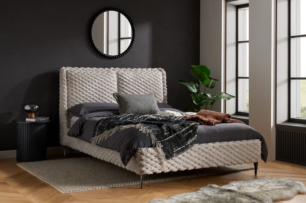 Tilly Upholstered Bed Zuma White