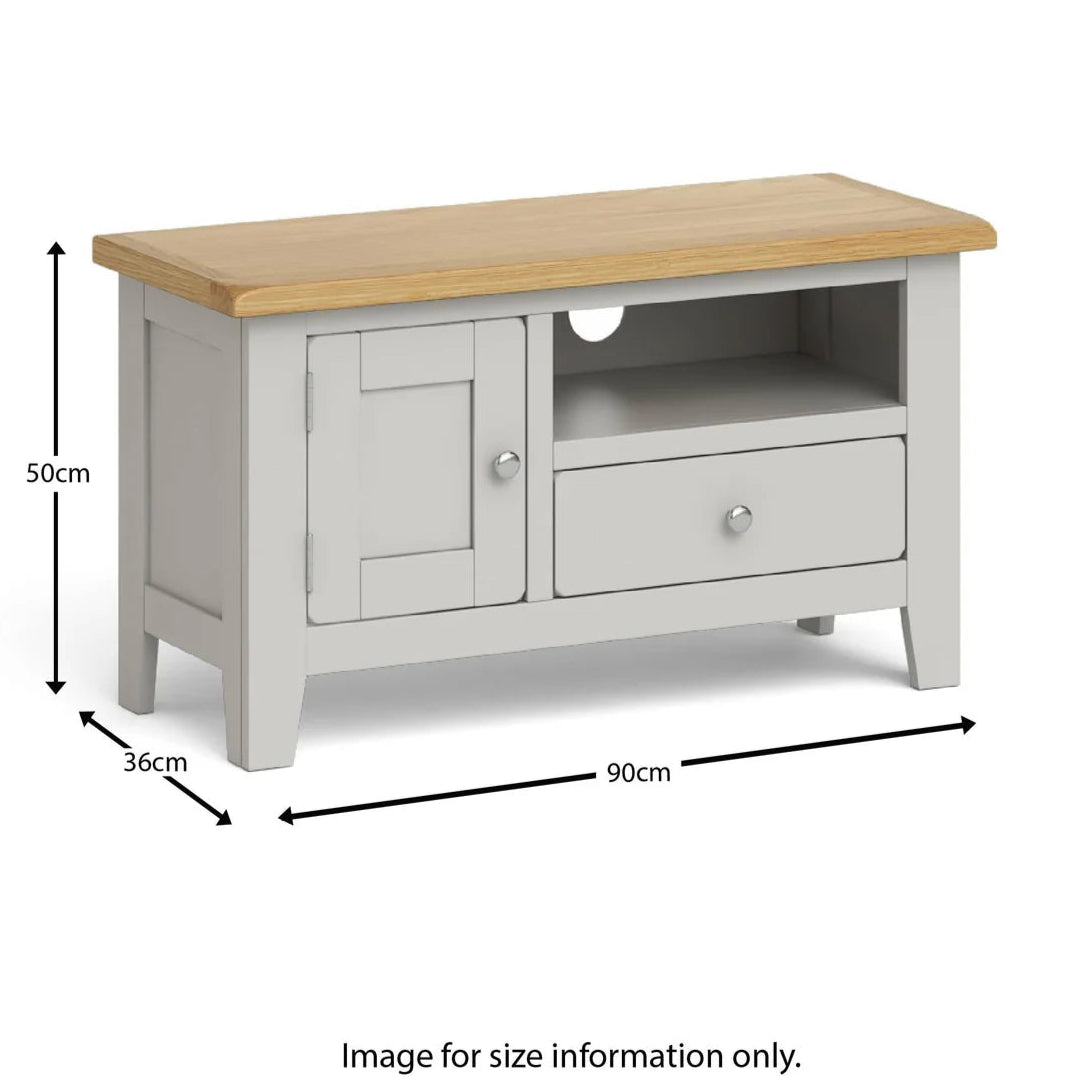 Top Guildford Grey 90cm Small TV Stand for Sale Online - Blythe Living