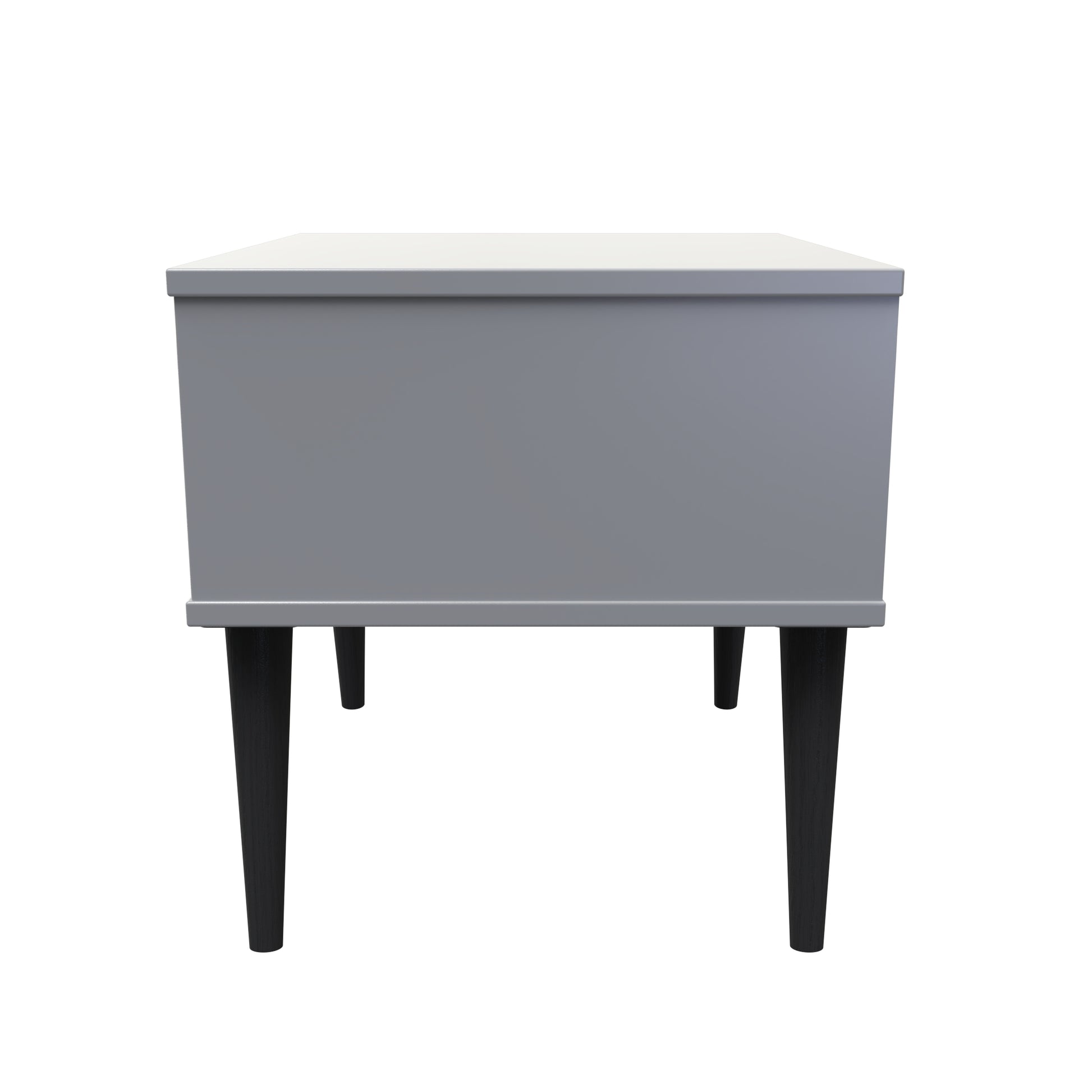 Top Pixel 1 Drawer Bedside Cabinet with Legs in Shadow Matt Colour 