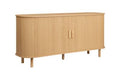 Top Quality Axel 160cm Fluted Sideboard in Natural Oak Finish