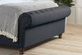 Top Quality Castello Side Ottoman Charcoal