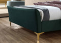 Top Quality Clover Fabric Bed Green