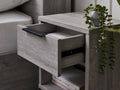 Top Quality  Grey Oak  Bali 1 Drawer Bedside