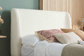Top Quality Halfden Fabric Bed White