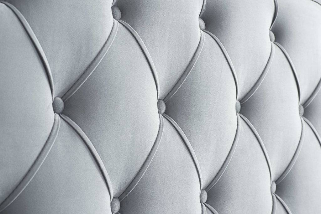 Top Quality Hope Fabric Bed Grey Velvet