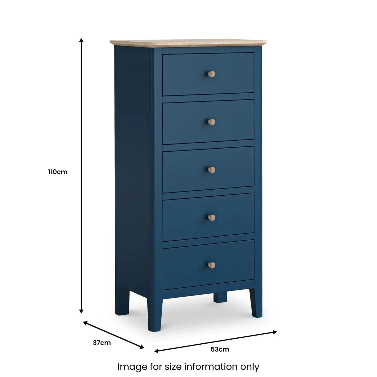 Top Quality Marlow Navy Tallboy Chest