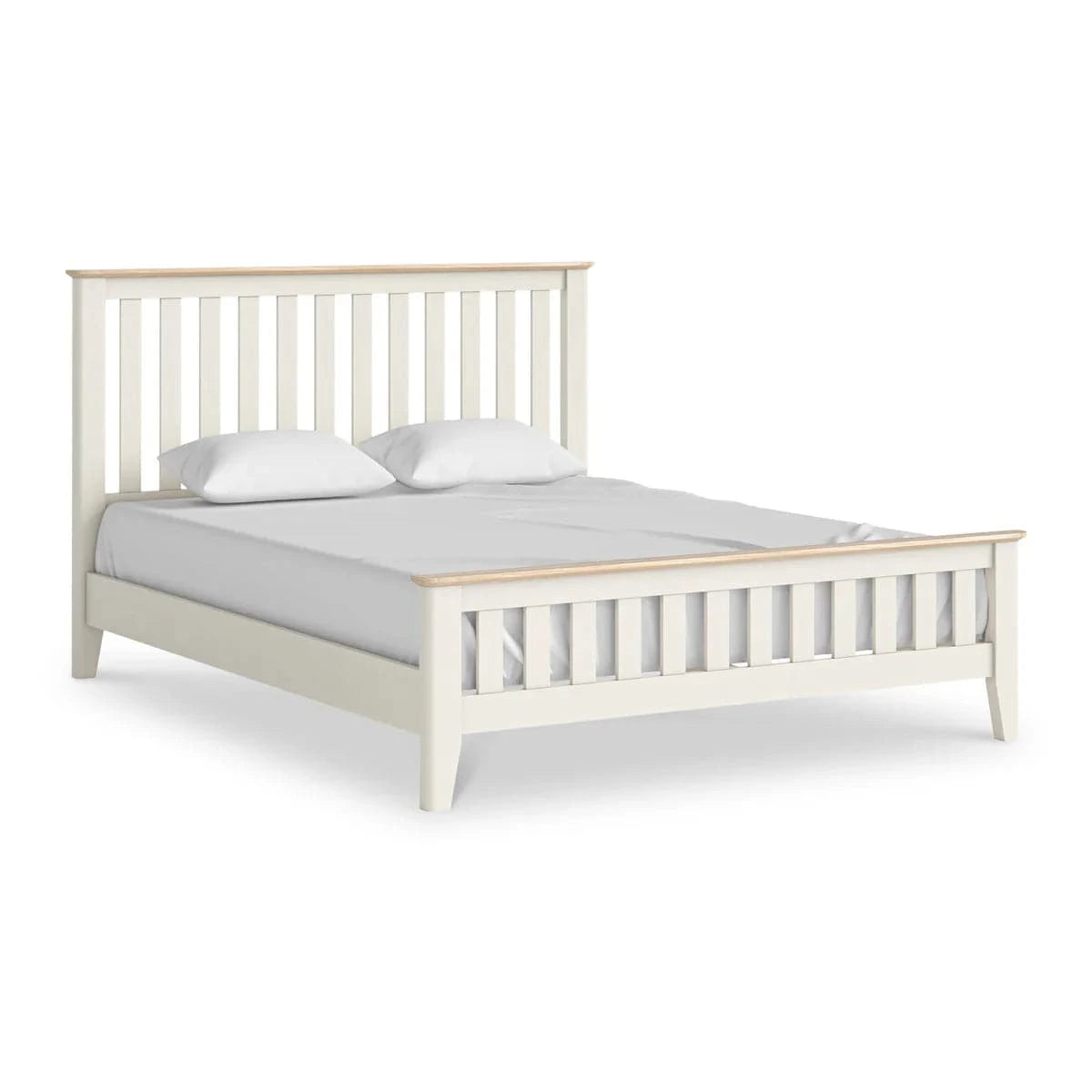 Top Quality Marlow White Slatted Bed