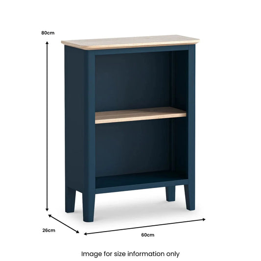 Top Quality Navy Marlow Small Bookcase for Sale Online - Blythe Living