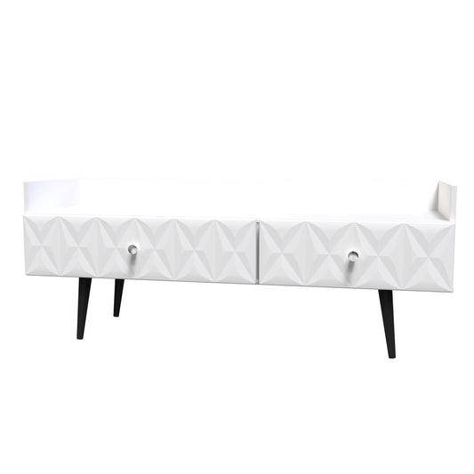 Top Quality Pixel 2 Drawer Coffee Table in White Matt