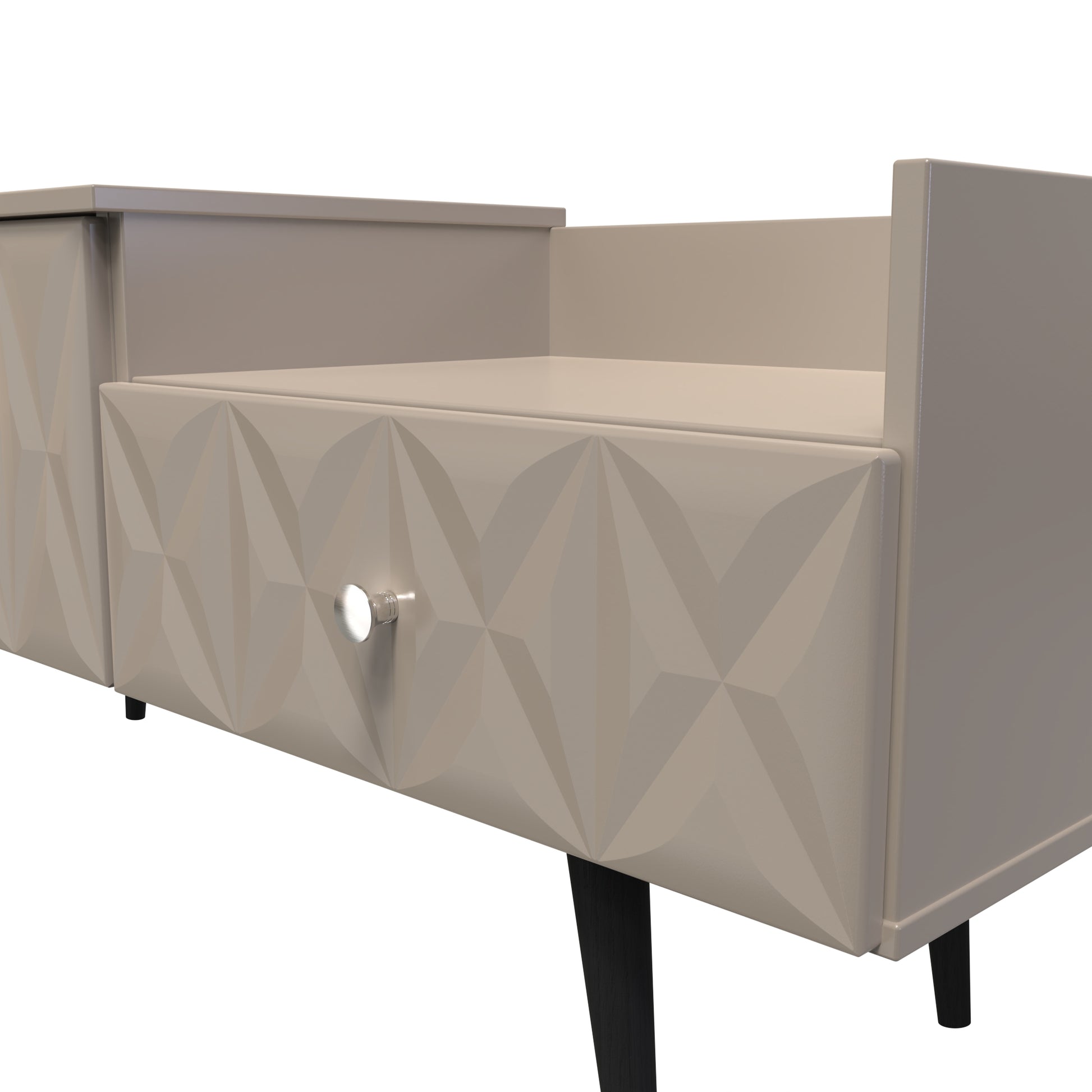 Top Quality Pixel 2 Drawer TV Console Unit in Mushroom Matt Colour