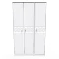 Top Quality Pixel 3 Door Wardrobe in White Matt 