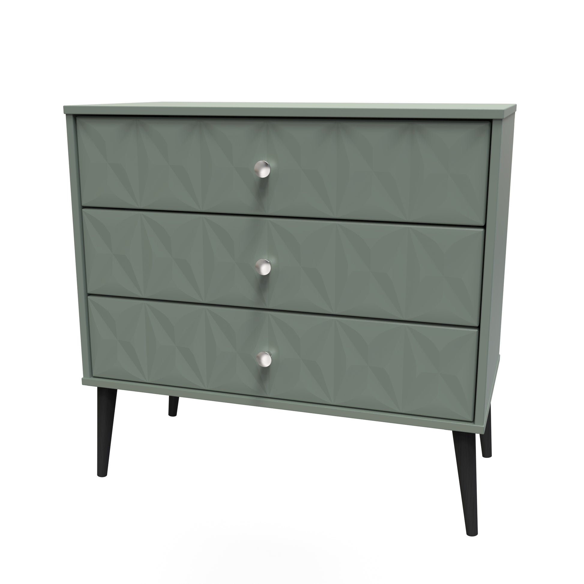 Top Quality Pixel 3 Drawer Chest in Reed Green 